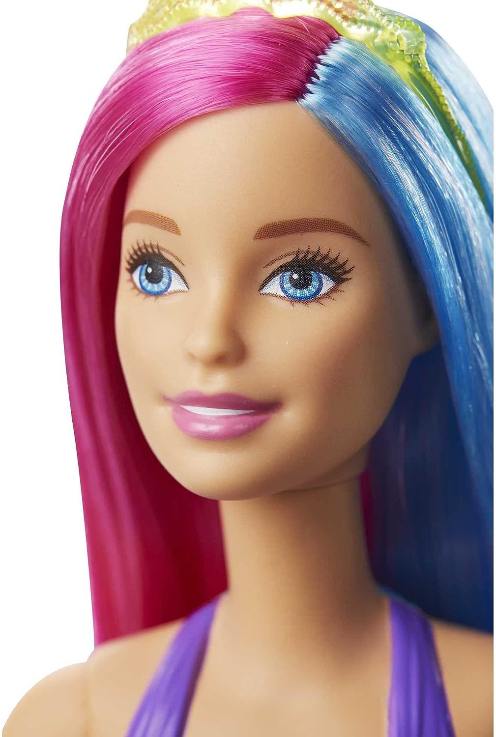 BARBIE Dreamtopia - Sirène cheveux roses et bleus