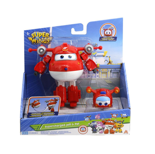 SuperWings - Figurines Supercharge transformables et leurs pets